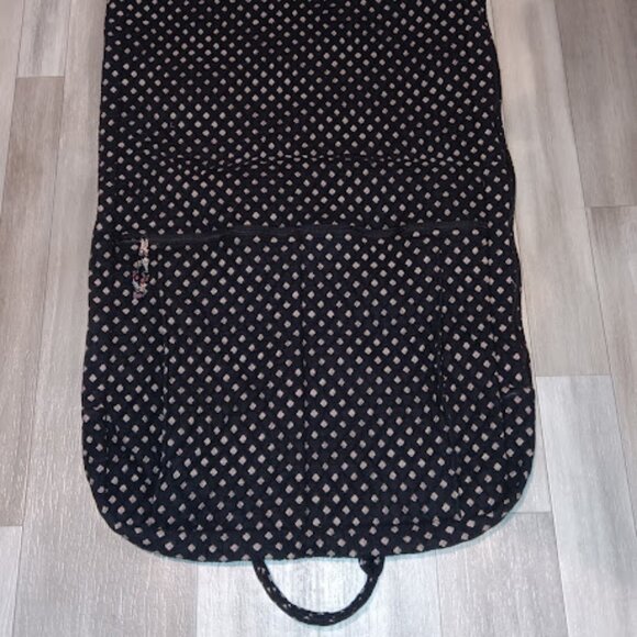 SOLD Vera Bradley Retired Black Floral 4-Piece Tote Bag Duffle Bag Garment Bag - Picture 9 of 16